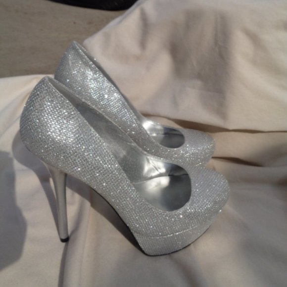 Iridescent platform heels NWT 7 1/2 - Picture 5 of 13